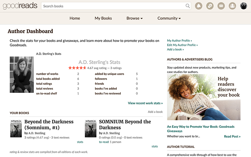 Self-Promotion: The Goodreads Author Program